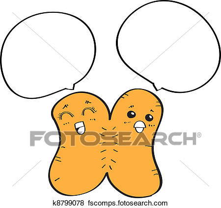 450x423 Clip Art Of Deep Fried Dough Sticks K8799078