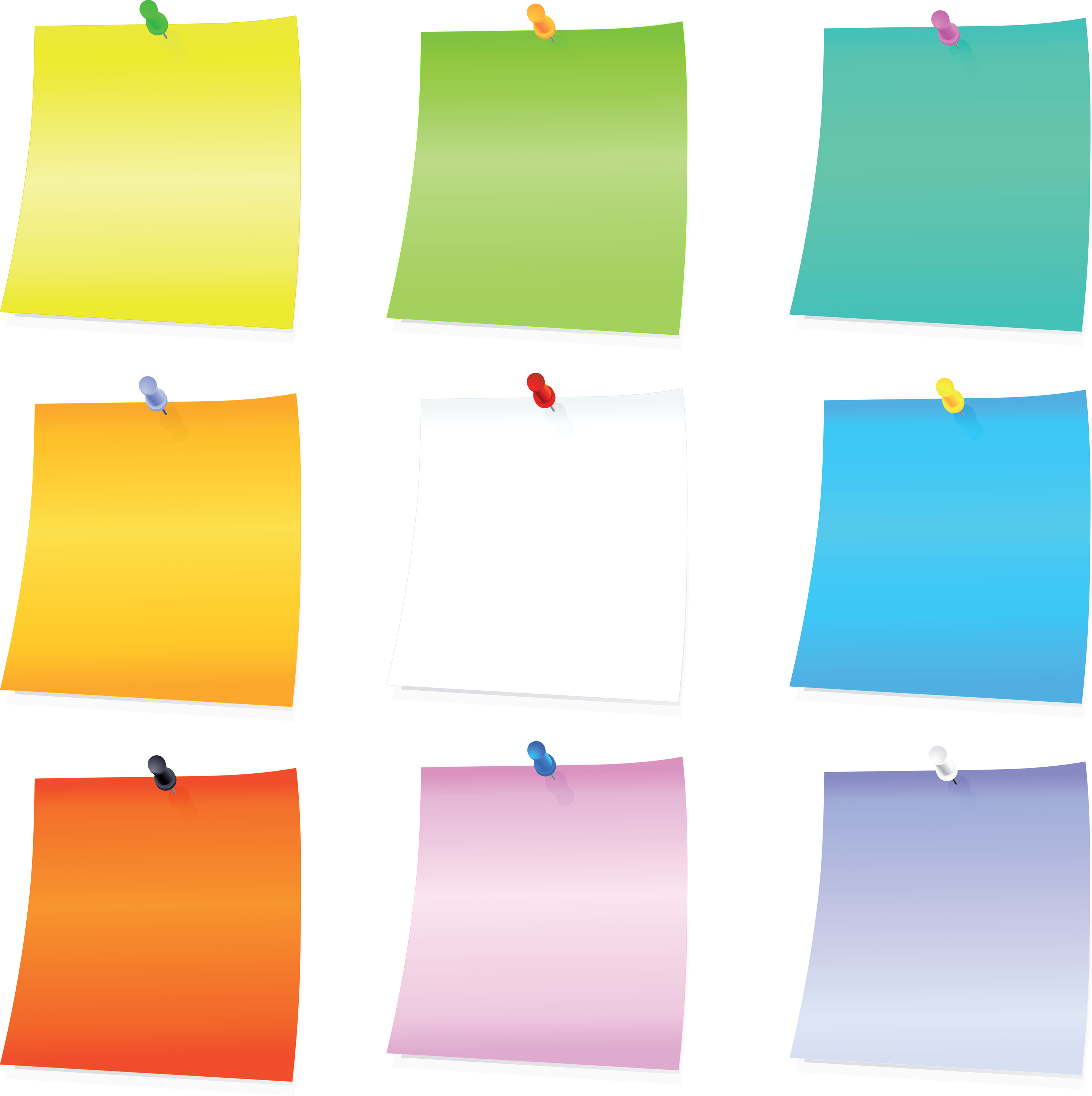 2987x2999 White Clipart Post It