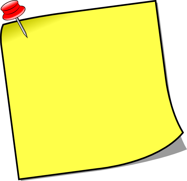 600x580 Free Sticky Note Clipart Image