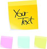 165x170 Sticky Notes Clip Art