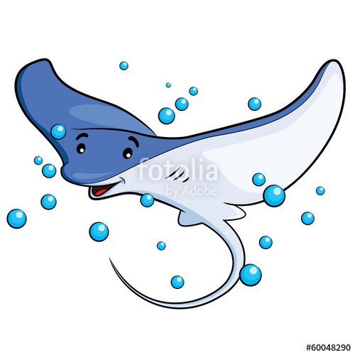 500x500 Stingray Cartoon Stock Image And Royalty Free Vector Files