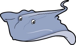 252x151 Stingray Clipart