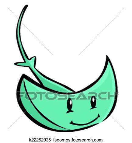 434x470 Clipart Of Stingrays Cartoon K22252935