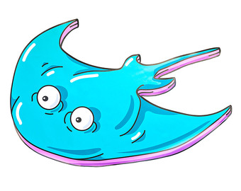 340x270 Stingray Wall Decal Etsy