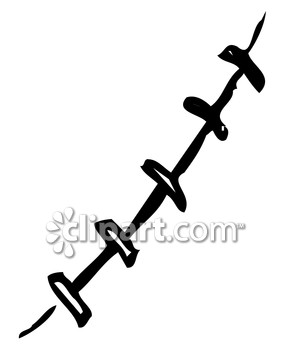 294x350 Stitches Clipart