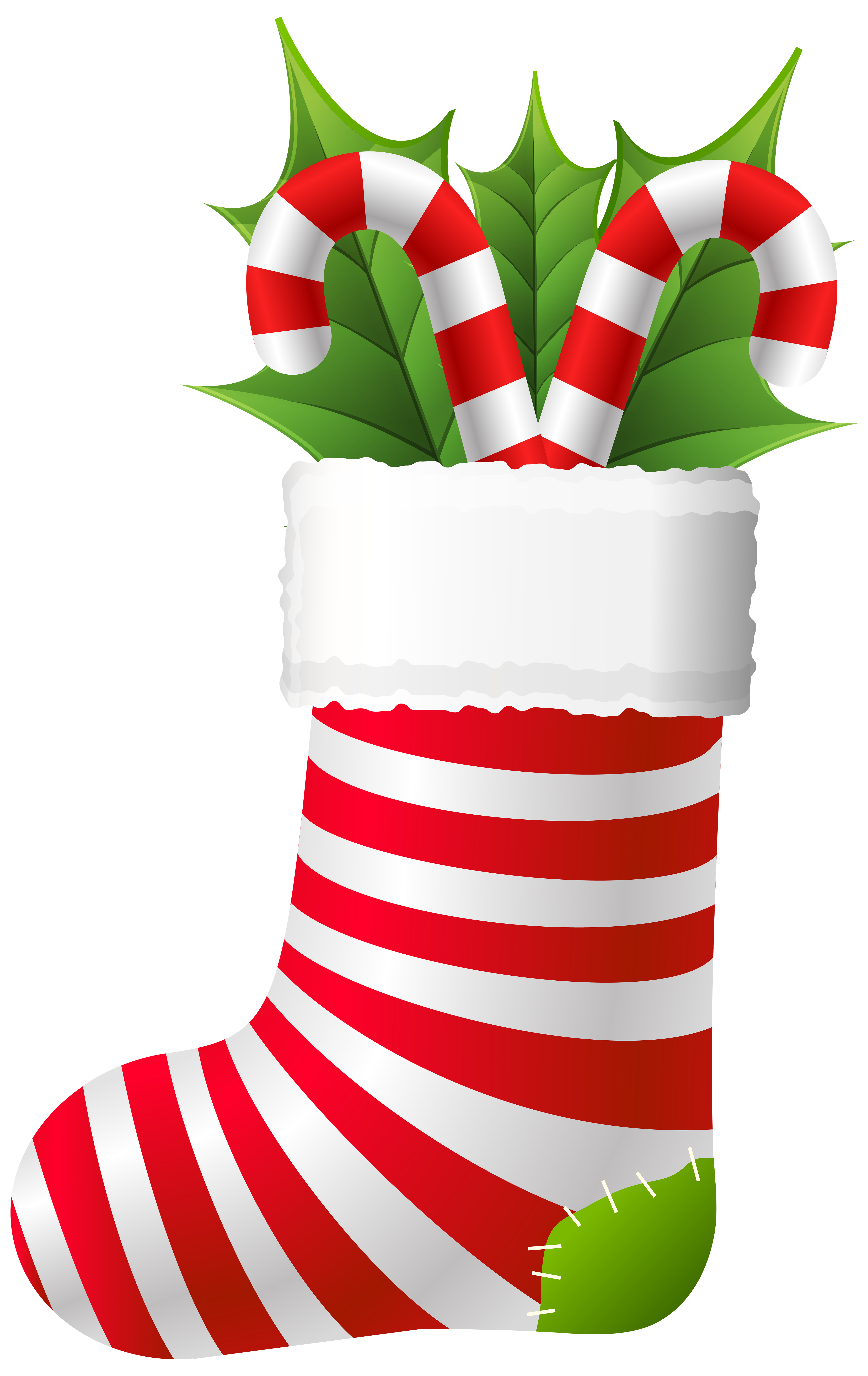 5046x8000 Christmas Stocking With Candy Canes Png Clip Artu200b Gallery