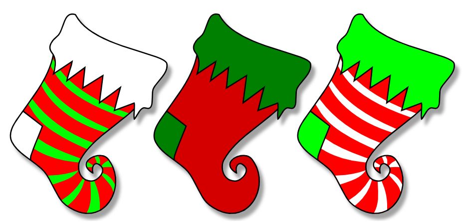 928x445 Colouful Clipart Christmas Stocking