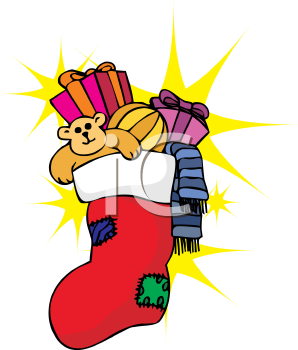 298x350 Royalty Free Christmas Stocking Clip Art, Christmas Clipart