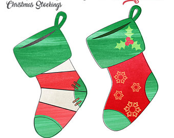 340x270 Stocking Clip Art Etsy
