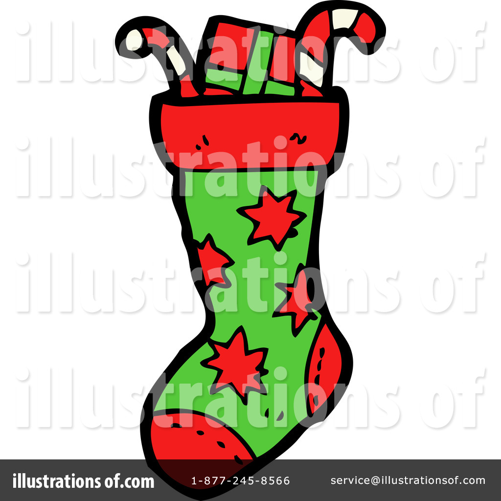 1024x1024 Christmas Stocking Clipart
