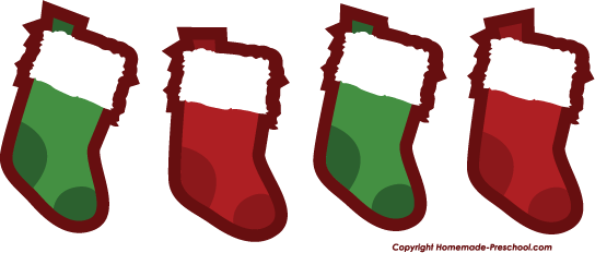 544x232 Stockings Clipart