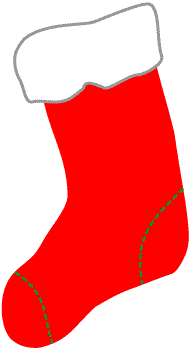 191x350 Christmas Stocking Clip Art