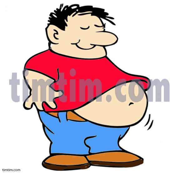 573x551 Big Stomach Clipart