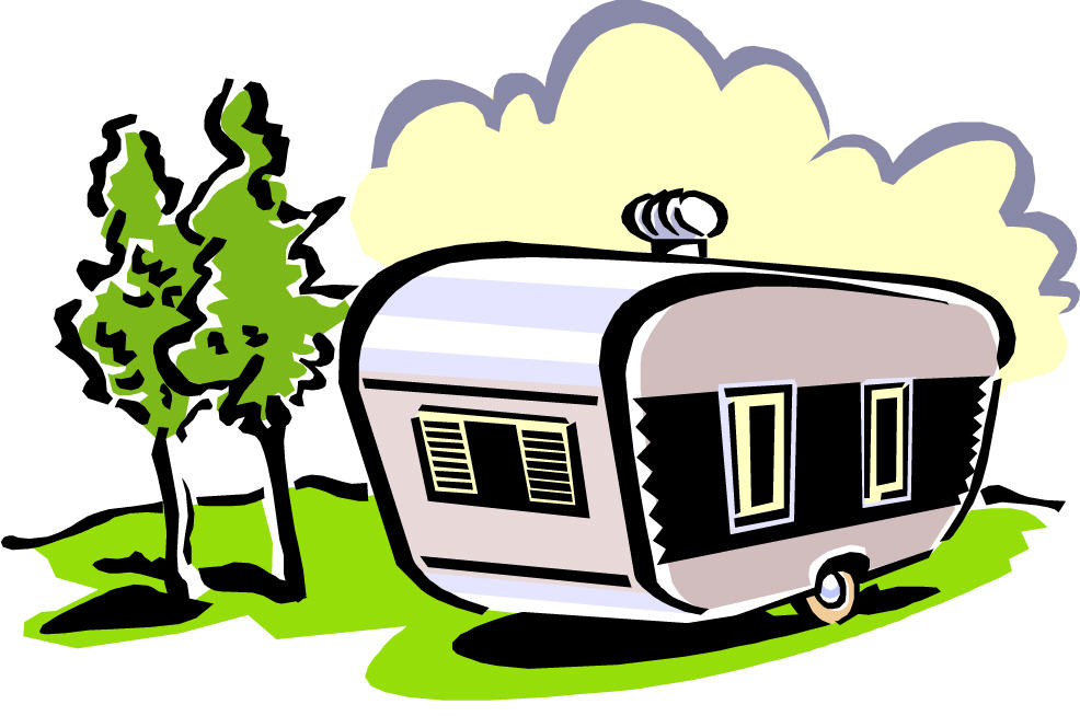 986x654 Silly Cartoon Camping Clipart