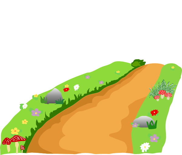 600x511 Stone Path Clipart