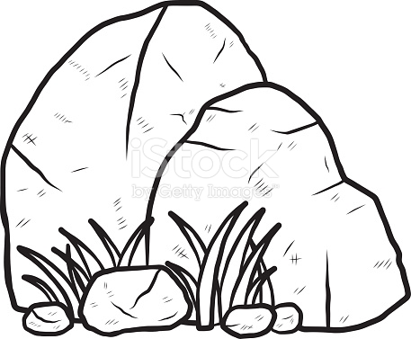 457x377 Stone Clipart Black And White