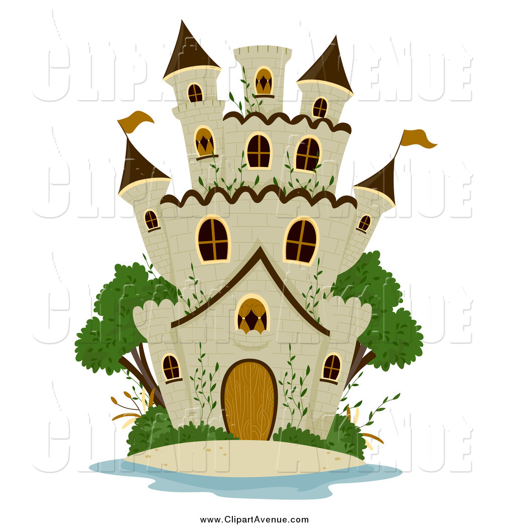 1024x1044 Avenue Clipart Of A Stone Castle And Green Trees By Bnp Design