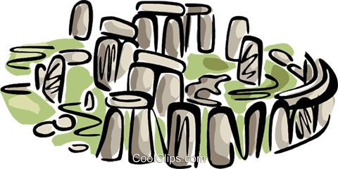 480x241 Stonehenge Royalty Free Vector Clip Art Illustration Vc099227