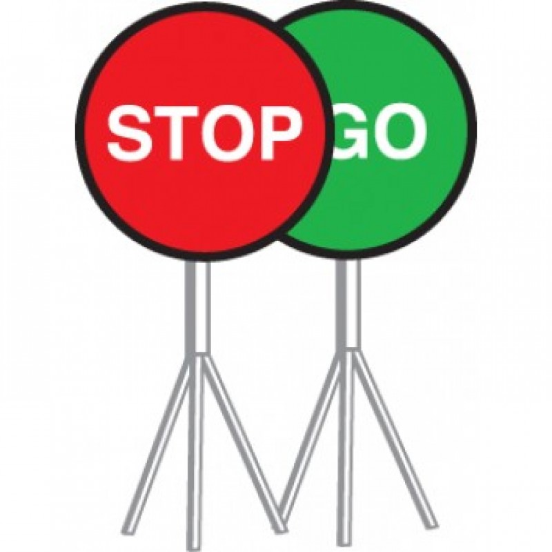 800x800 Stopgo Board Amp Tripod 900mm Dia Enfield Safety