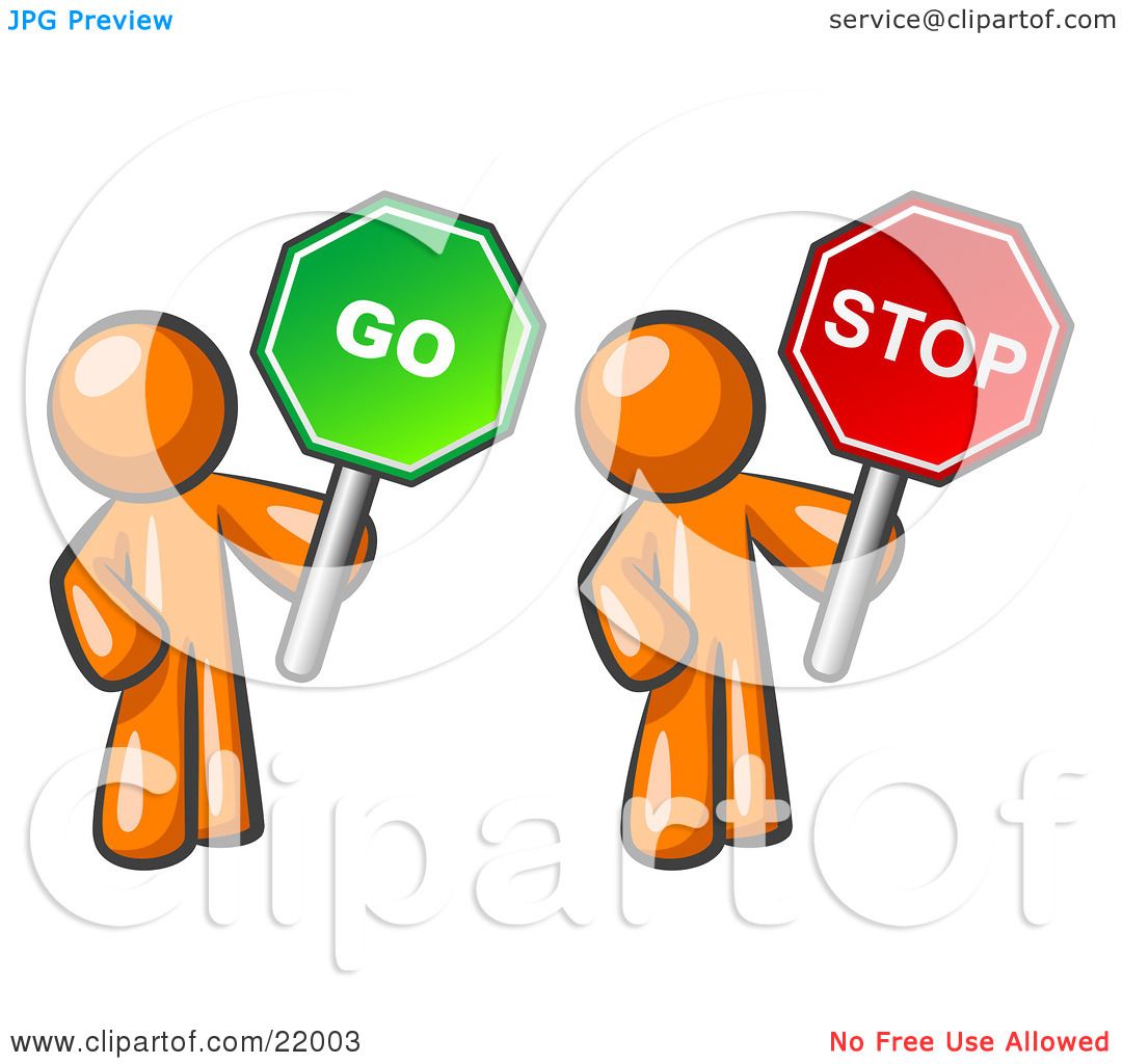 1080x1024 Clipart Picture Illustration Of Orange Men Holding Red And Green