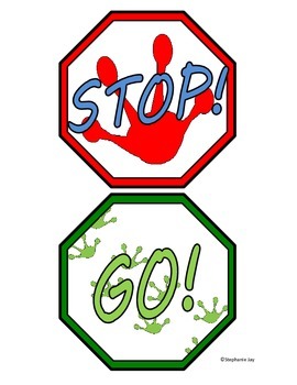 270x350 Fun Frog Prints Stop And Go Classroom Bathroom Door Hanger Sign