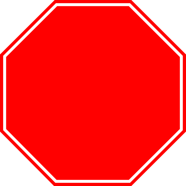 594x596 Stop Sign Clip Art