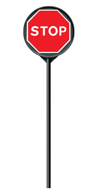 200x404 Plastic Stop Go Board 2040mm Height Product