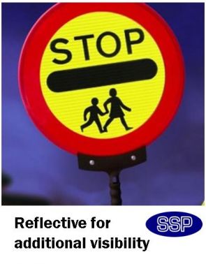 295x378 Stopgo Lollipop Sign 600mm Dia, 1500mm Pole Ssp Direct