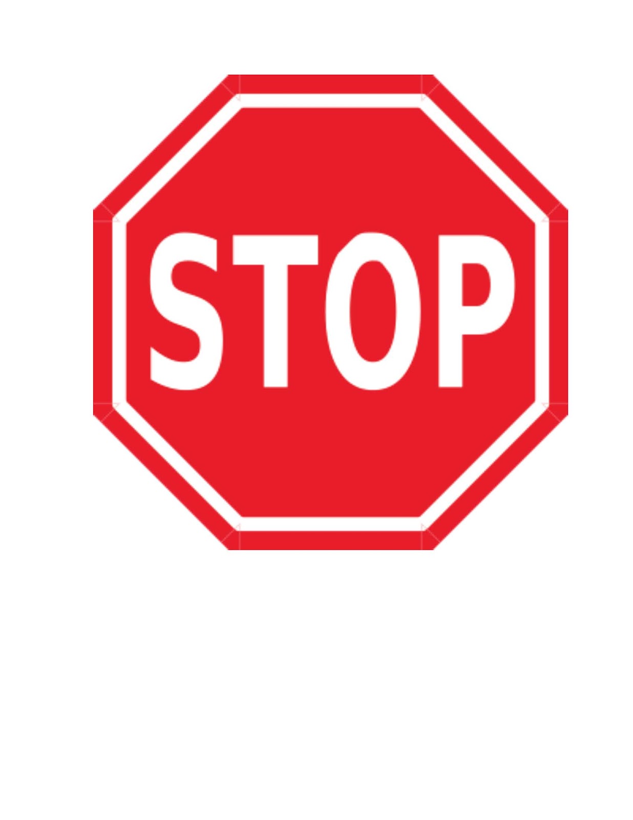 1236x1600 Stop Sign Image Free Download Clip Art