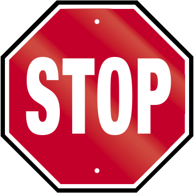 392x390 Free Stop Sign Clipart