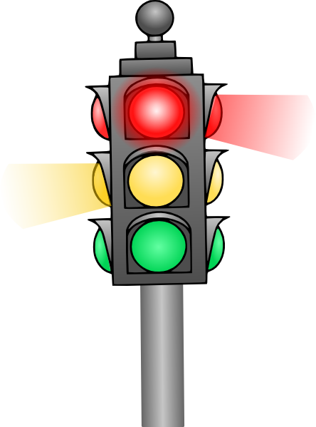 444x599 Traffic Light Clip Art