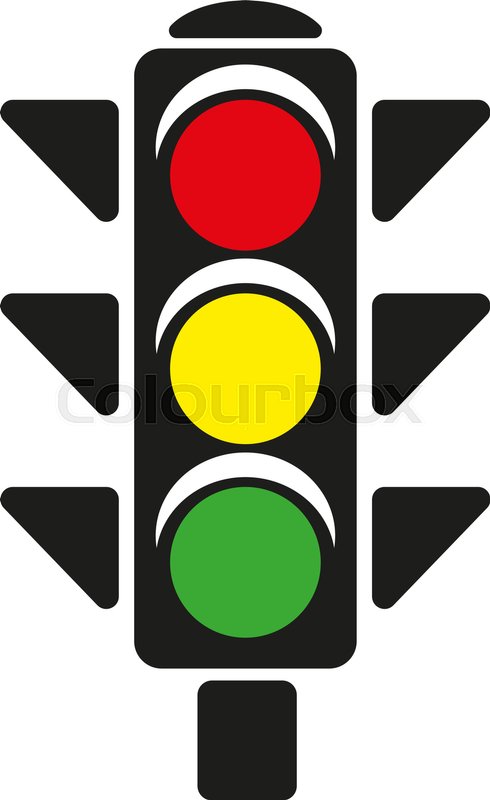 490x800 Traffic Light Stock Vector Colourbox