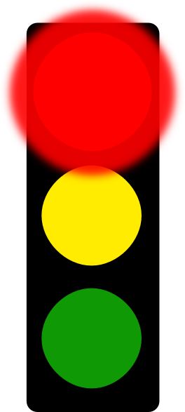 264x587 Red Stop Light Clip Art