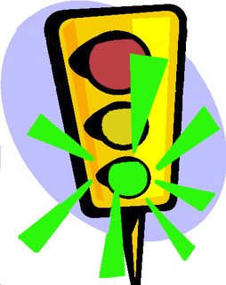 254x320 Green Light Clipart