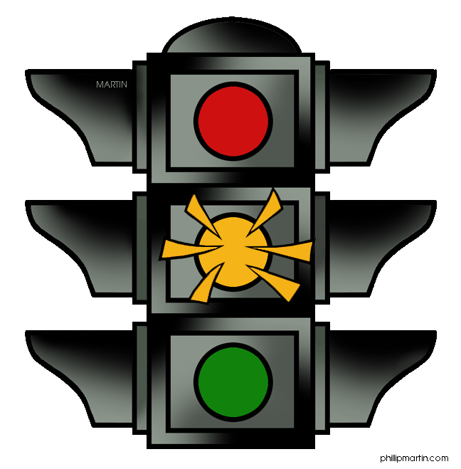 648x659 Yellow Stop Light Clipart Image