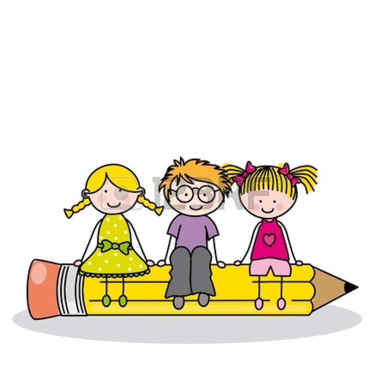 1350x1350 Children Writing Clipart
