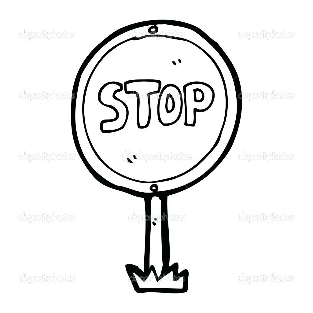 1024x1024 Inspirational Stop Sign Printable Coloring Page
