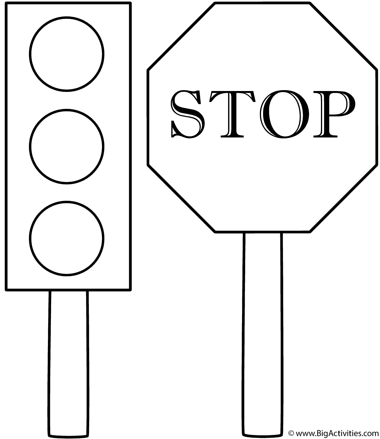 1300x1500 Traffic Light And Stop Sign