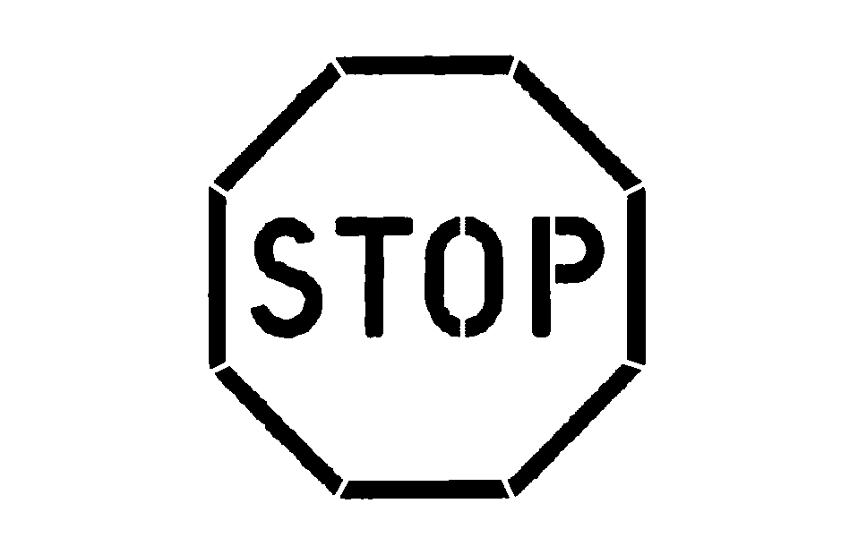 958x610 Best Stop Sign Black And White