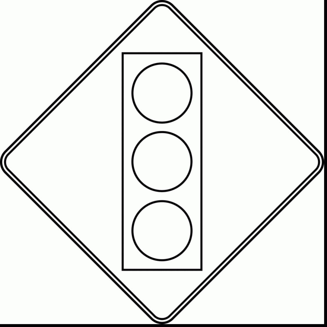 1126x1126 Magnificent Traffic Light Clip Art Black And White With Stop Sign