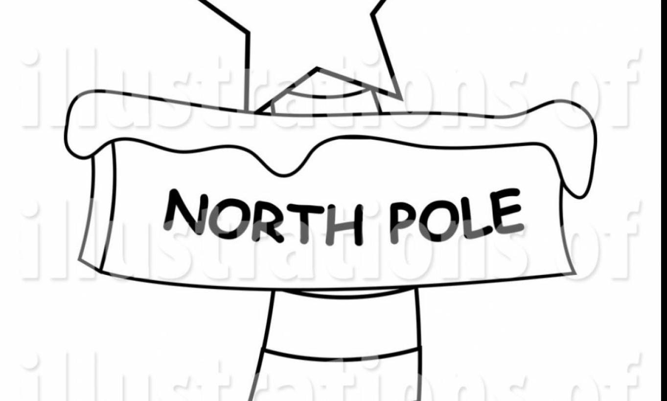 1363x821 Signs Magnificent North Pole Clip Art Black And White With Stop