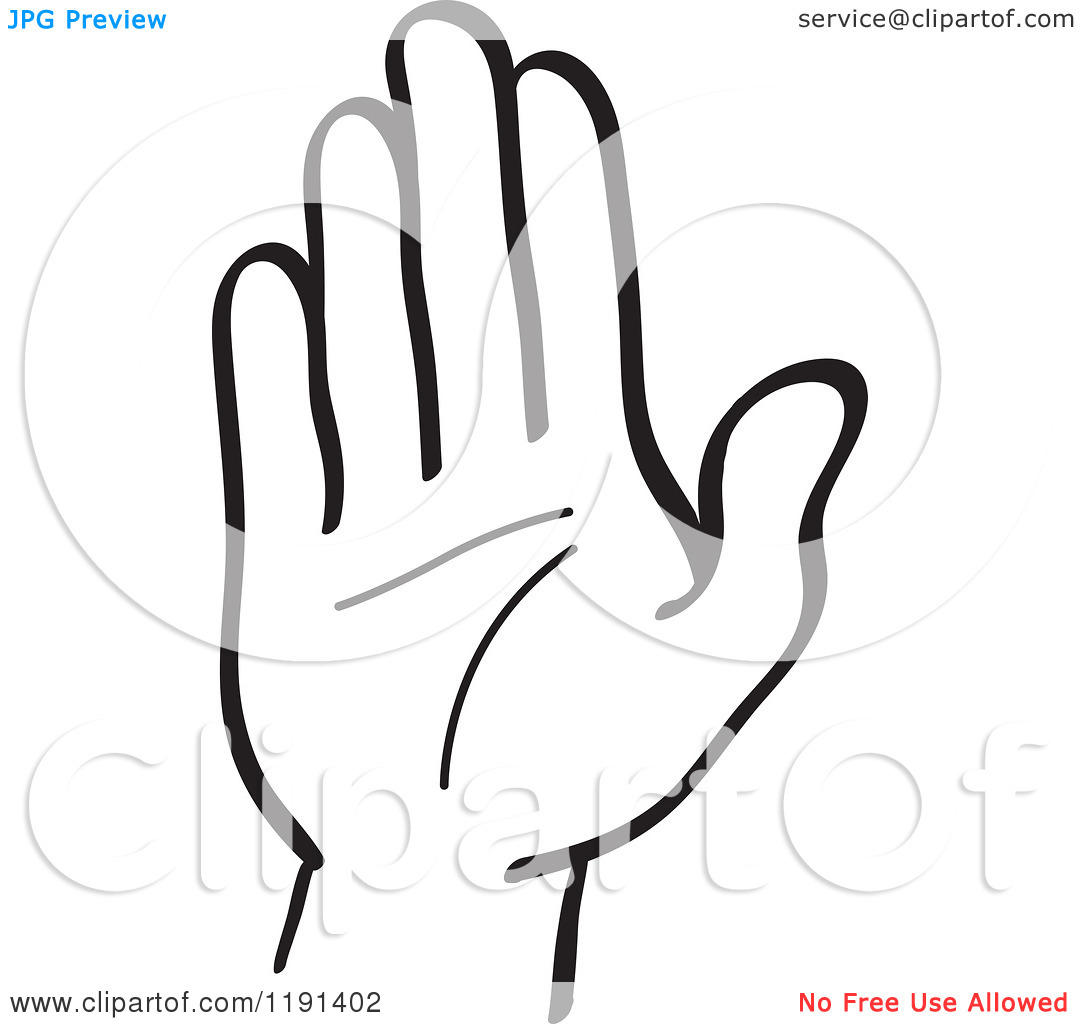 1080x1024 Hand Gesture Clipart Black And White