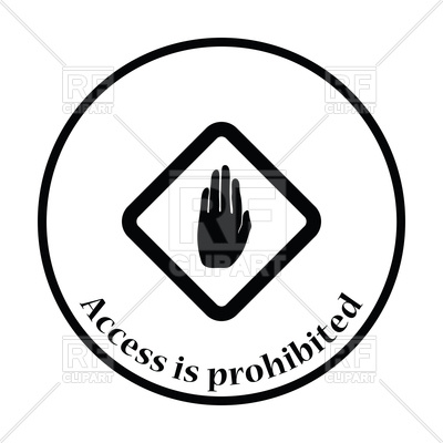 400x400 Icon Of Warning Hand