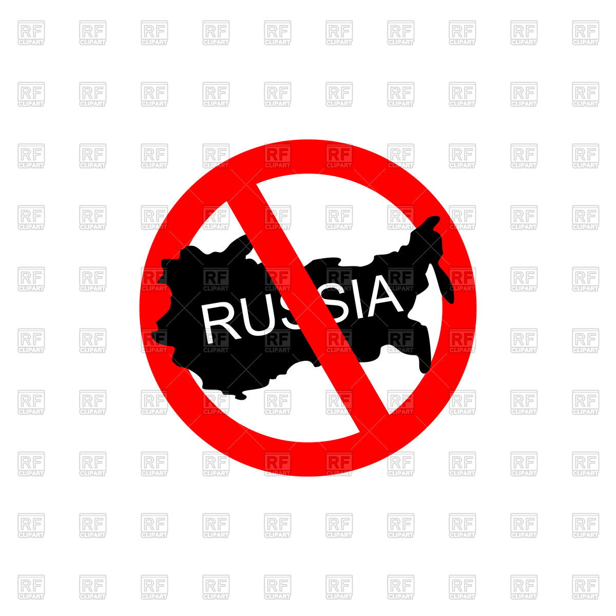 1200x1200 Red Stop Sign With Russia, Stop Russian Aggressors Royalty Free