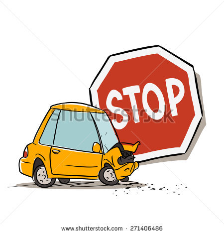 450x470 Car Clipart Stop Sign