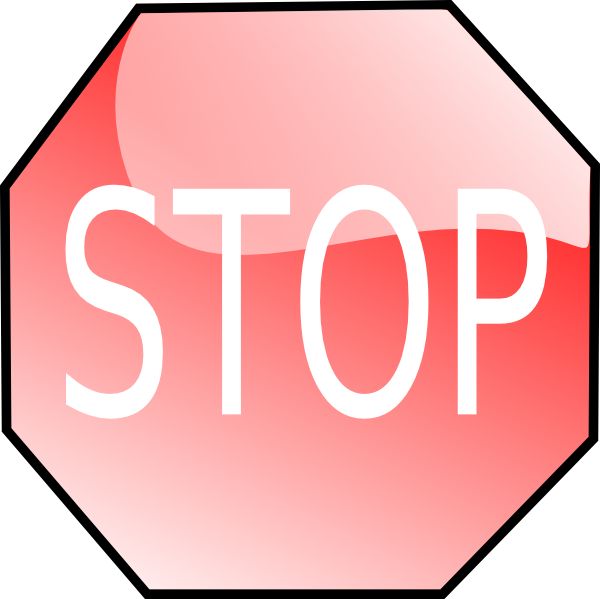 600x599 Stop Sign Clip Art