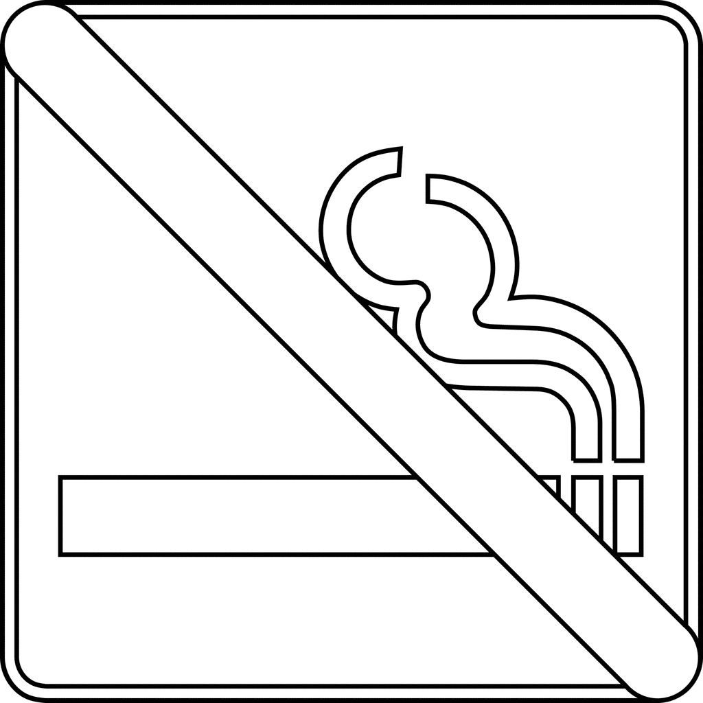 1024x1024 Stop Smoking Sign Clip Art