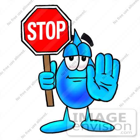 450x450 Cliprt Graphic Of Blue Waterdrop Or Tear Character Holding