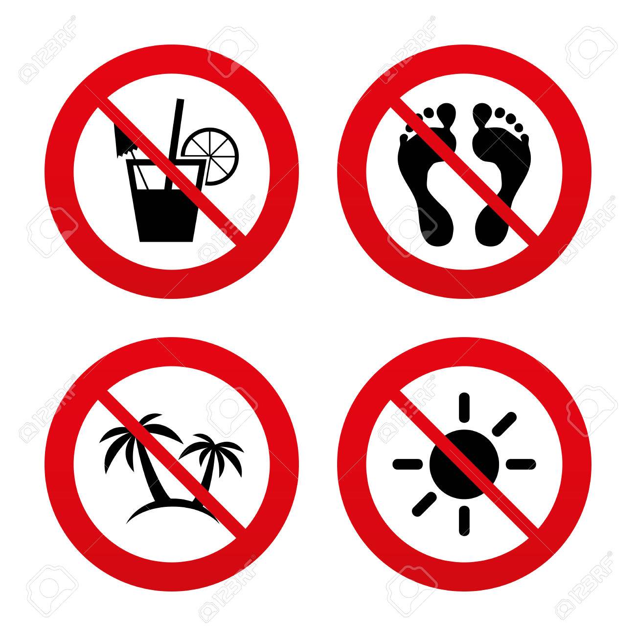 1300x1300 No, Ban Or Stop Signs. Beach Holidays Icons. Cocktail, Human