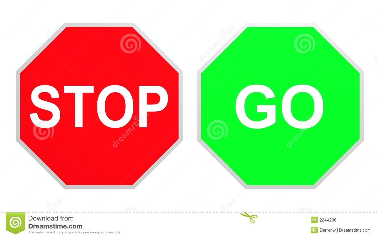 1300x823 Stop And Go Signs Clipart